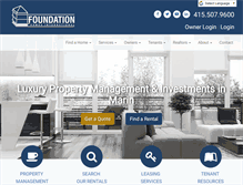 Tablet Screenshot of foundationhomes.com